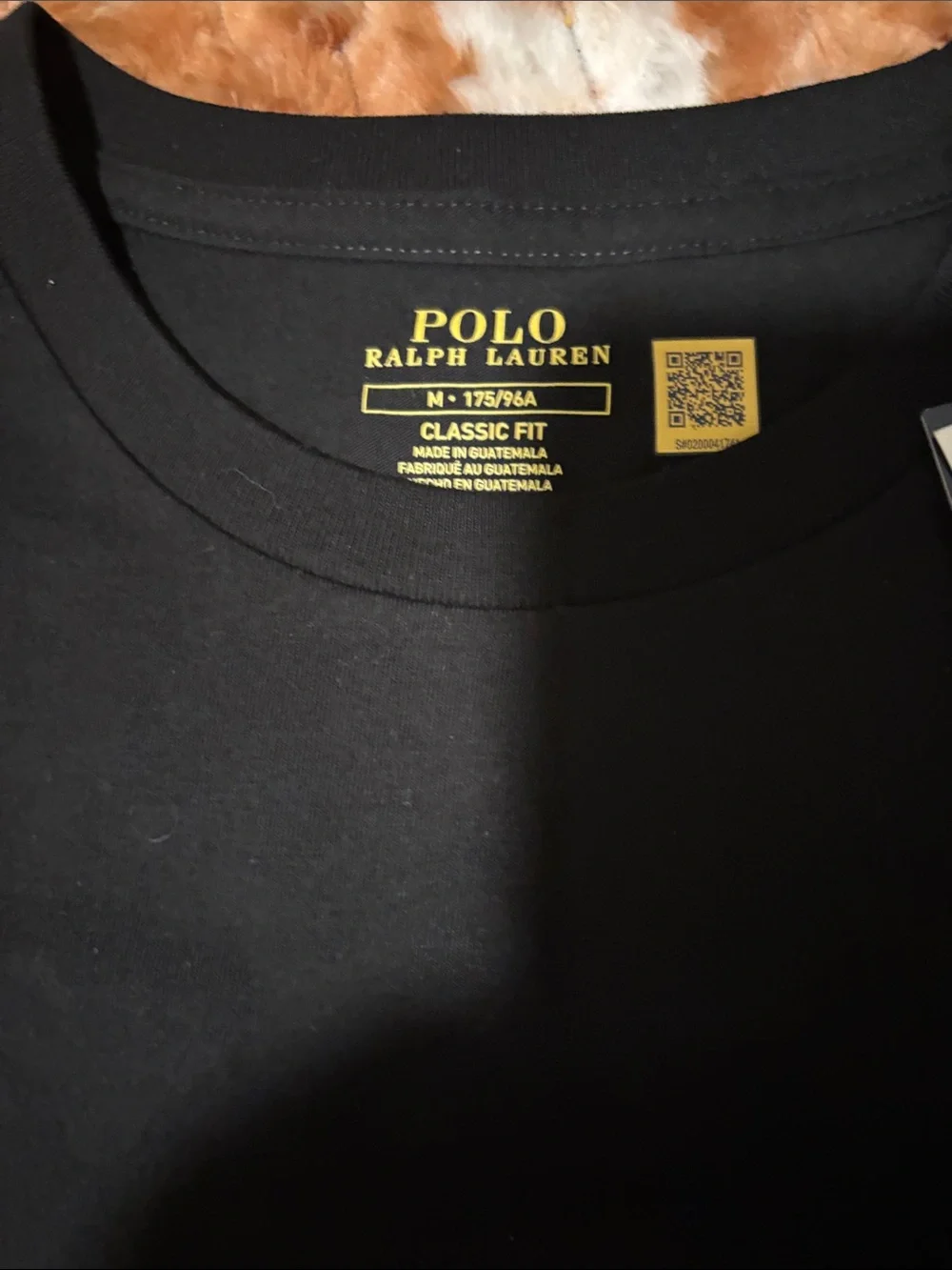 Polo by Ralph Lauren Black Tee with Navy and White Logo